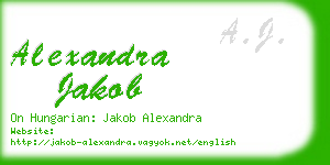 alexandra jakob business card